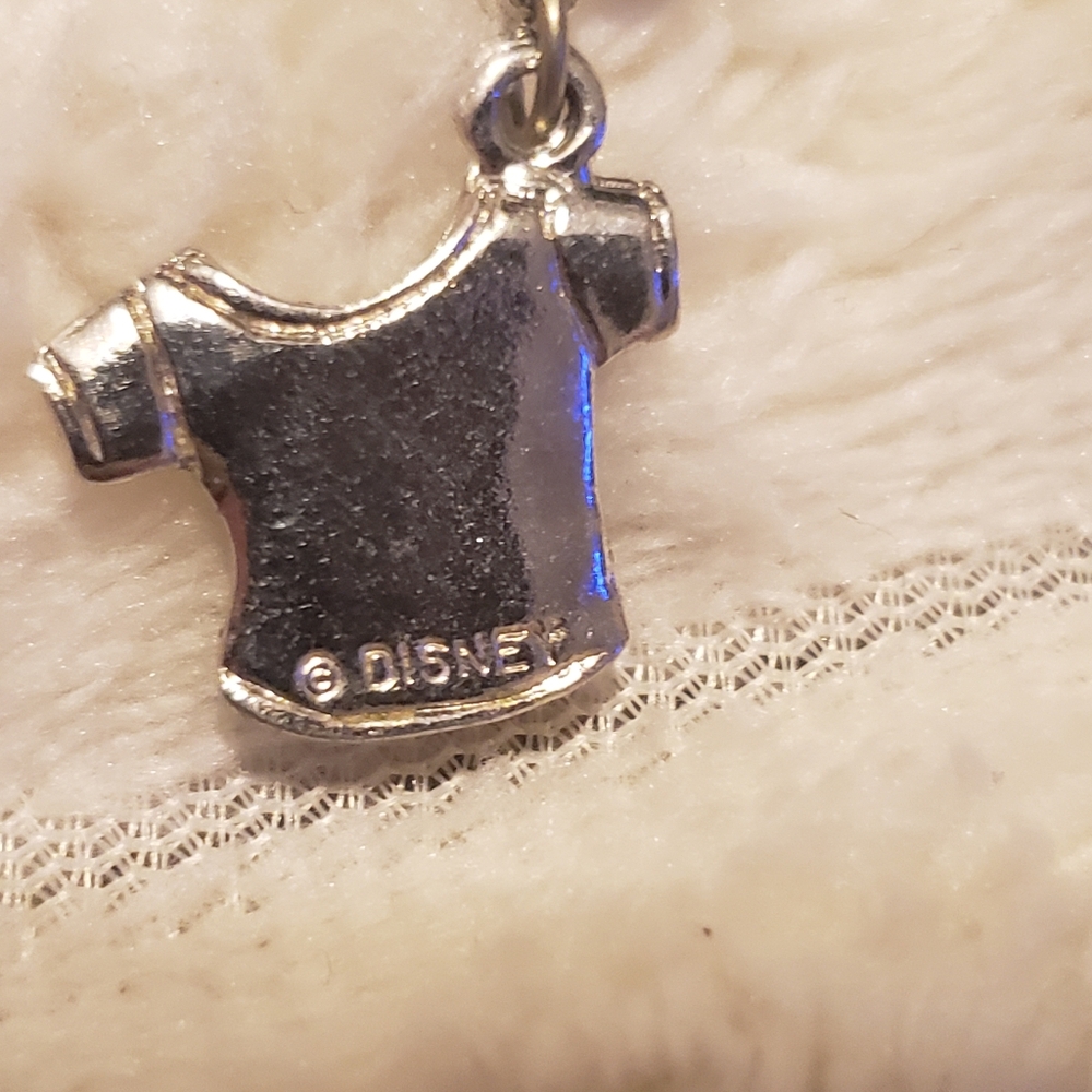 2/$39 Disney Genuine Glitter Mickey Mouse Shirt charm Bead Deadstock - Picture 4 of 7